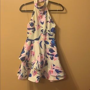 NWT floral open back dress